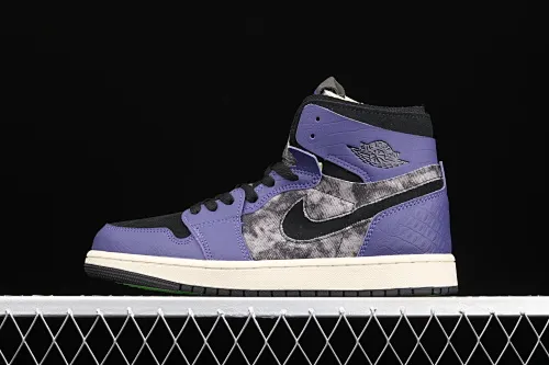 All categories Air Jordan Jordan series basketball shoes Air Jordan 1 High Air Jordan 1 Zoom CMFT "Bayou Boys" AJ1 Joe 1 "No. 1 Zion" water-dyed crocodile purple DC2133-500